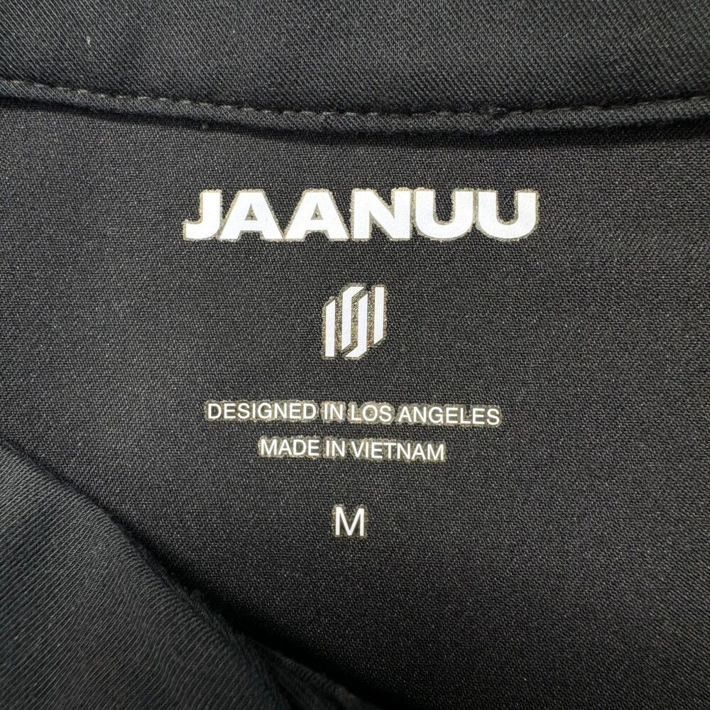 Jaanuu Scrub LOT Women's Medium Tall Black Top Pants Savi Tuck-In Stand-Collar - Picture 12 of 16